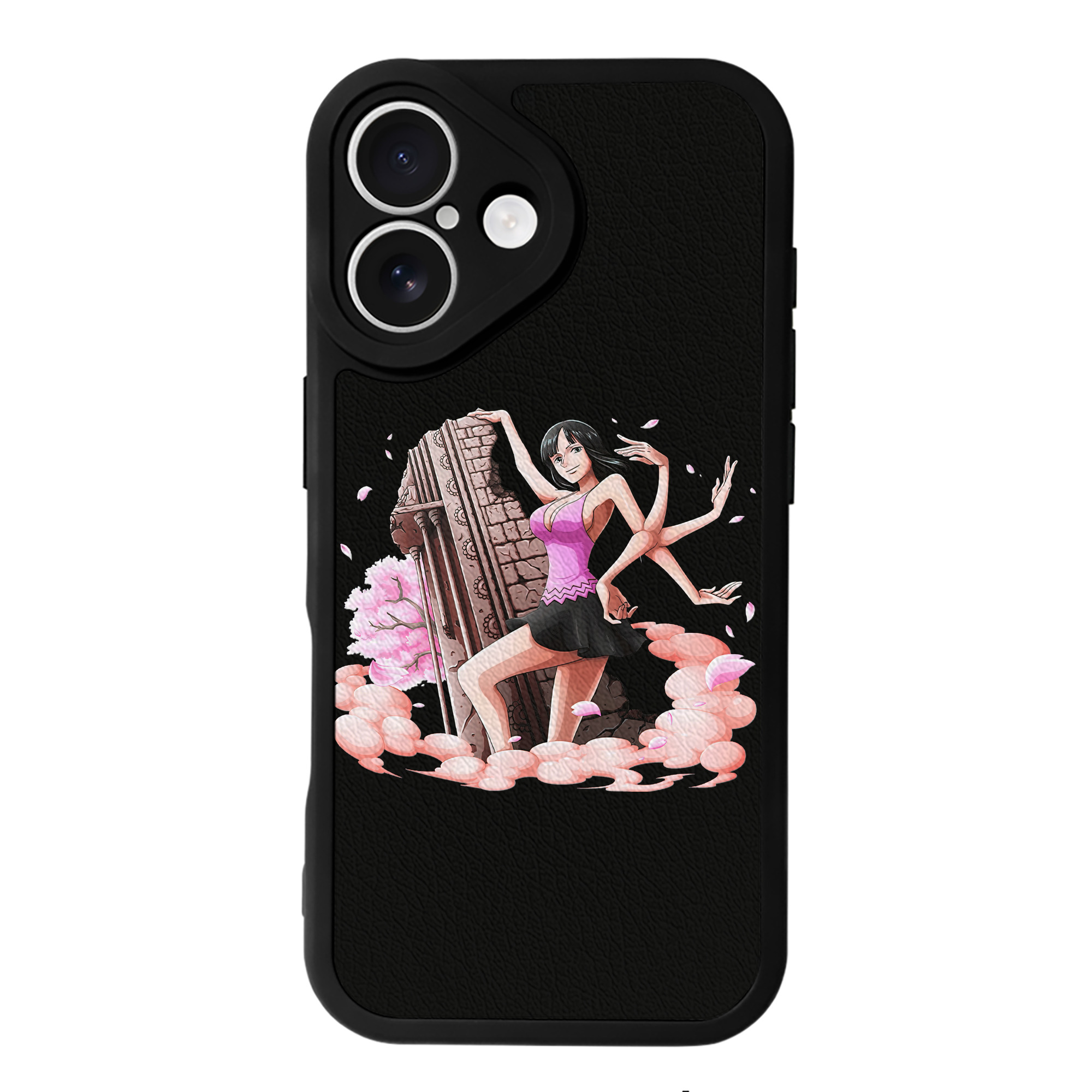 （画像用） ワンピース ニコ・ロビン ONE PIECE Nico Robin 【iPhone 16シリーズ対応】シリコンスマホケース（レザー調） 材質：シリコン